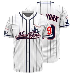 ETKWQPG Stitched 99 Baseball Jerseys 90s Hip Hop Button Down Baseball Shirts for Party Xmas (White, Size XL)