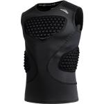 COOLOMG Mens Padded Compression Shirts Baseball Chest Rib Protector Football Rugby Softball Heart Sternum Guard Black M