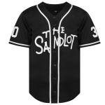 The Sandlot Benny The Jet Rodriguez Michael Squints Palledorous Alan Yeah-Yeah McClennan Bel Air 3D Print Baseball Jersey (X-Large, 30-Black)