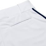CHAMPRO Men's Triple Crown Baseball Knickers with Braid, Adult Large, White with Navy Pipe