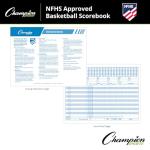 Champion Sports unisex BB1 coach and referee scorebooks, White, 30 GAMES US