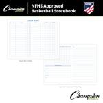 Champion Sports unisex BB1 coach and referee scorebooks, White, 30 GAMES US