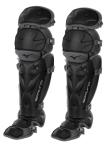 Mizuno Samurai Fastpitch Softball Women's Shin Guards 16", BLACK-GREY