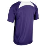 Champro Clean Up 2 Button Baseball/Softball Jersey, Adult 2X-Large, Purple, White