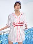 Baseball Jersey for Women Baseball Shirt: Baseball Graphic Button Down Plain Tshirts Sports Active V Neck Tee Tops White