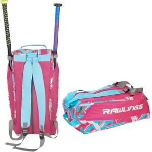 Rawlings | REMIX Duffel Equipment Bag | T-Ball & Youth Baseball / Softball | Pink