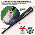Aluminum Baseball Bat - 28 Inch 13 Oz - Ultra-Lightweight Fungo Bat for Softball, Home Defense, Training, Security, and Protection - KOTIONOK