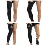 HOPEFORTH Knee Calf Padded 2 Pack Leg Thigh Compression Sleeve Sports Protective Gear Shin Brace Support for Football Basketball Volleyball Soccer Baseball Tennis Youth Kids Adult
