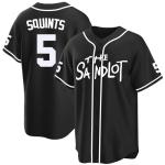Tocament The Sandlot Baseball Jersey,#5 Squints Button Down Short Sleeve,90s Classic Breathable for Men Sports Legend Jerseys (Black,Large)