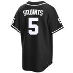 Tocament The Sandlot Baseball Jersey,#5 Squints Button Down Short Sleeve,90s Classic Breathable for Men Sports Legend Jerseys (Black,Large)