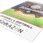 HIGHRAZON Baseball Softball Scorebook, 35 Games -16 Player Score Keeping Book for Stats, 12" x 9" Softball Baseball Score Book for Coaches, Youth, Scorekeepers and Family