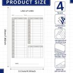 Zhanmai 35 Games Baseball and Softball Scorebook Baseball Softball Lineup Cards Lineup Sheet Games with Player Roster Side by Side Softball Score Book Baseball Scorebook Baseball Coaching Accessories