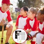 Zhanmai 35 Games Baseball and Softball Scorebook Baseball Softball Lineup Cards Lineup Sheet Games with Player Roster Side by Side Softball Score Book Baseball Scorebook Baseball Coaching Accessories