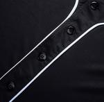 KUAIPAO Blank Baseball Jersey,Short Sleeve Plain Jersey Shirt,Sports Uniform for Men Women (White, Black, Red,Blue,S-3XL) (S, Black)