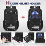 Baseball Bag for Youth & Adult Lightweight Softball Bat Bag with Shoe Compartment, External Helmet Holder and Fence Hook Waterproof Baseball Backpack Hold T-Ball, Bat and Softball Equipment, Black