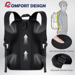 Baseball Bag for Youth & Adult Lightweight Softball Bat Bag with Shoe Compartment, External Helmet Holder and Fence Hook Waterproof Baseball Backpack Hold T-Ball, Bat and Softball Equipment, Black