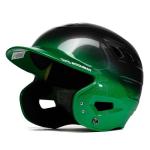 Boombah DEFCON Metallic Gloss Fade Batting Helmet NOSCAE Metallic Black/Metallic Kelly Green - Size Senior 7" - 7 3/4"