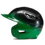 Boombah DEFCON Metallic Gloss Fade Batting Helmet NOSCAE Metallic Black/Metallic Kelly Green - Size Senior 7" - 7 3/4"