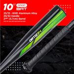 Ortiz34 Homerun Kids Tee Ball Set- David Ortiz 3-in-1 Aluminum Baseball Bat, Baseball, & Youth Baseball Glove Bundle (Made for Youth/Kids) (Volt)