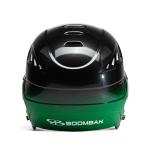 Boombah DEFCON Metallic Gloss Fade Batting Helmet NOSCAE Metallic Black/Metallic Kelly Green - Size Senior 7" - 7 3/4"