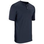 Champro Turn Two Lightweight Polyester Baseball/Softball Jersey, Adult Large, Navy