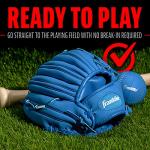Franklin Sports 9.5" RTP Performance Teeball Glove and Ball Combo Royal - Right Handed Thrower