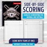 Murray Sporting Goods Baseball/Softball Scorebook - Side-by-Side Spiral Bound - 35 Games