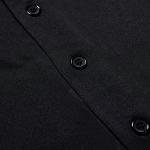 EALER BJ80 Series Mens Baseball Jersey Button Down Shirts Short Sleeve Hipster Hip Hop Sports Uniforms Black