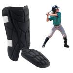 Baseball + Softball Leg Guard, Impact Resistant Batter's Leg Guards, Youth Shin & Foot Shield with Elastic Straps, Suitable for Both Left and Right Feet, Detachable Leg & Foot