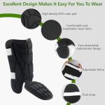 Baseball + Softball Leg Guard, Impact Resistant Batter's Leg Guards, Youth Shin & Foot Shield with Elastic Straps, Suitable for Both Left and Right Feet, Detachable Leg & Foot