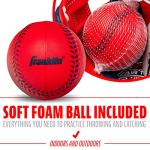 Franklin Sports Kids Baseball Glove - Air Tech Youth Tball Glove - Toddler + Youth Teeball, Baseball + Softball Mitt - Right Hand Throw - Navy/Red - 8.5"