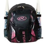 Rawlings | STORM Backpack Equipment Bag | Girls T-Ball / Youth Baseball & Softball | Multiple Colors