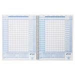 SSK 50 Game Official Scorebook Baseball + Softball – Premium Cover Score Keeping Book – 15 Player - Home + Away Team – 9.25”x12” (50 Games)