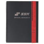SSK 50 Game Official Scorebook Baseball + Softball – Premium Cover Score Keeping Book – 15 Player - Home + Away Team – 9.25”x12” (50 Games)