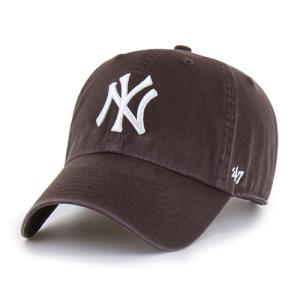 '47 New York Yankees Adjustable Cap Clean Up MLB, Brown, One Size