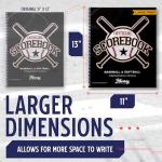 Murray Sporting Goods Baseball/Softball Scorebook - Large Print Book - Spiral Bound - 35 Games