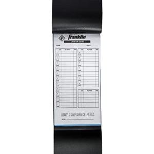 MLB Baseball + Softball Lineup Cards - 25 Game Line Up Sheets Book + Holder for Coaches + Managers - Black