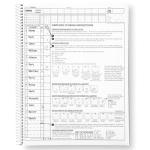 Murray Sporting Goods Baseball/Softball Scorebook - Large Print Book - Spiral Bound - 35 Games