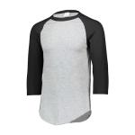 Augusta Sportswear Mens Baseball Jersey - Crew Neck, 3/4 Sleeve, Soft Cotton Blend for Practice and Game Day Wear 7K