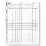 Murray Sporting Goods Baseball/Softball Scorebook - Large Print Book - Spiral Bound - 35 Games