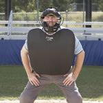 Champion Sports Umpire Exterior Body Chest Protector Pad With Y-Strap - Adjustable Comfort Fit Exterior Chest Protector,Black