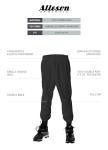Alleson Athletic Youth Pull on Baseball Pants, Black, Medium
