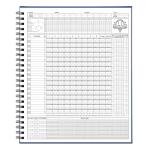 HIGHRAZON Premium Baseball Softball Scorebook, 65 Games 9+2 Extra Innings 16 Player Slots, Hard Cover Score Keeping Book for Stats, Baseball Score Book for Scorekeeper, Coach, Family (Blue)