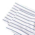 MESOSPERO Mens Button Down Shirts Short Sleeve Sports Uniforms Blank Baseball Jersey S-XXXL (White/Blue Stripe, X-Large)