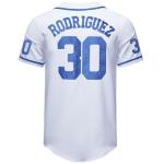 The Sandlot Jersey Benny 30 The Jet' Rodriguez Baseball Jersey Button Up Movie Jerseys for Men White