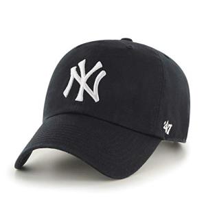 MLB New York Yankees '47 Brand Clean Up Adjustable Cap, One Size, Black