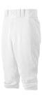 Mizuno Youth Select Short Knicker Baseball Pant, Below the Knee Fit (White, Medium)