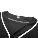 babyhealthy Kids Baseball Jersey Button Down Hip Hop Personalized Sport T Shirts Tops for Boys Girls Purple