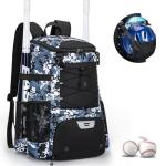 KAVIGOR Baseball Bag for Youth and Adult, Softball Backpack 40L Large Capacity, Bat Backpack with Shoes Compartment and Hidden Helmet Holder