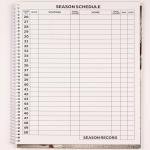 Elite Clipboards Baseball Scorebook - 50 Games Score Book Side by Side Score Keeping Book for Stats | Baseball Stat Tracking Book - High School, Middle School, Little League for Scorekeepers
